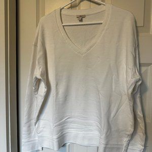 EDC White V-Neck Sweater in size Large